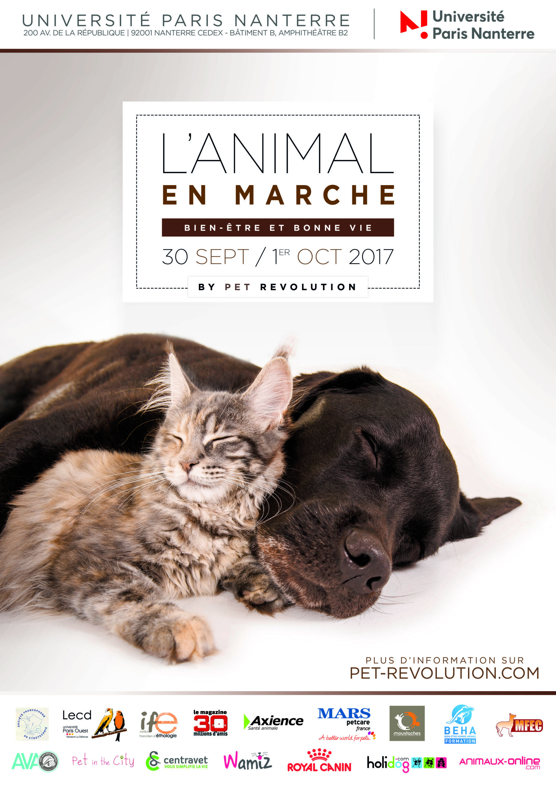 Affiche L'Animal en marche 2017 L’Animal en marche 2017 - Evènement Animal University - Vivre et travailler dans le respect de l’animal